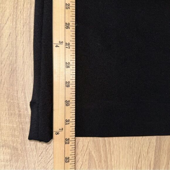 Suzie Kondi Pants Women's Small Black High Waist Boot Cut Ponte Wide Leg - Picture 9 of 9